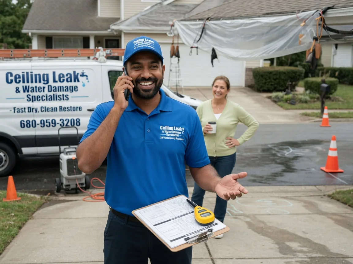 Ceiling Leak Cleanup Smithville, MO FAQs